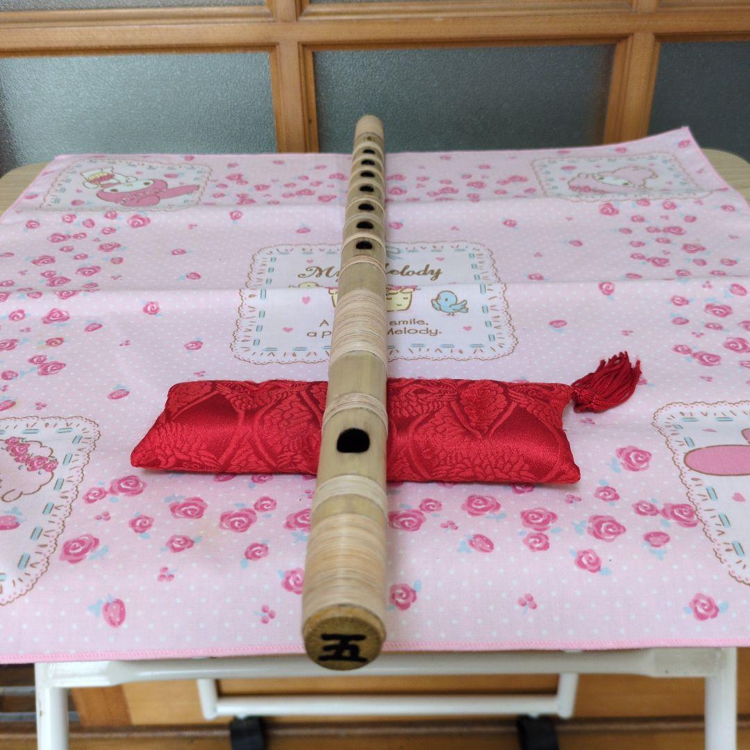 CROWN篠笛五本調子古典総巻き（道中）新品