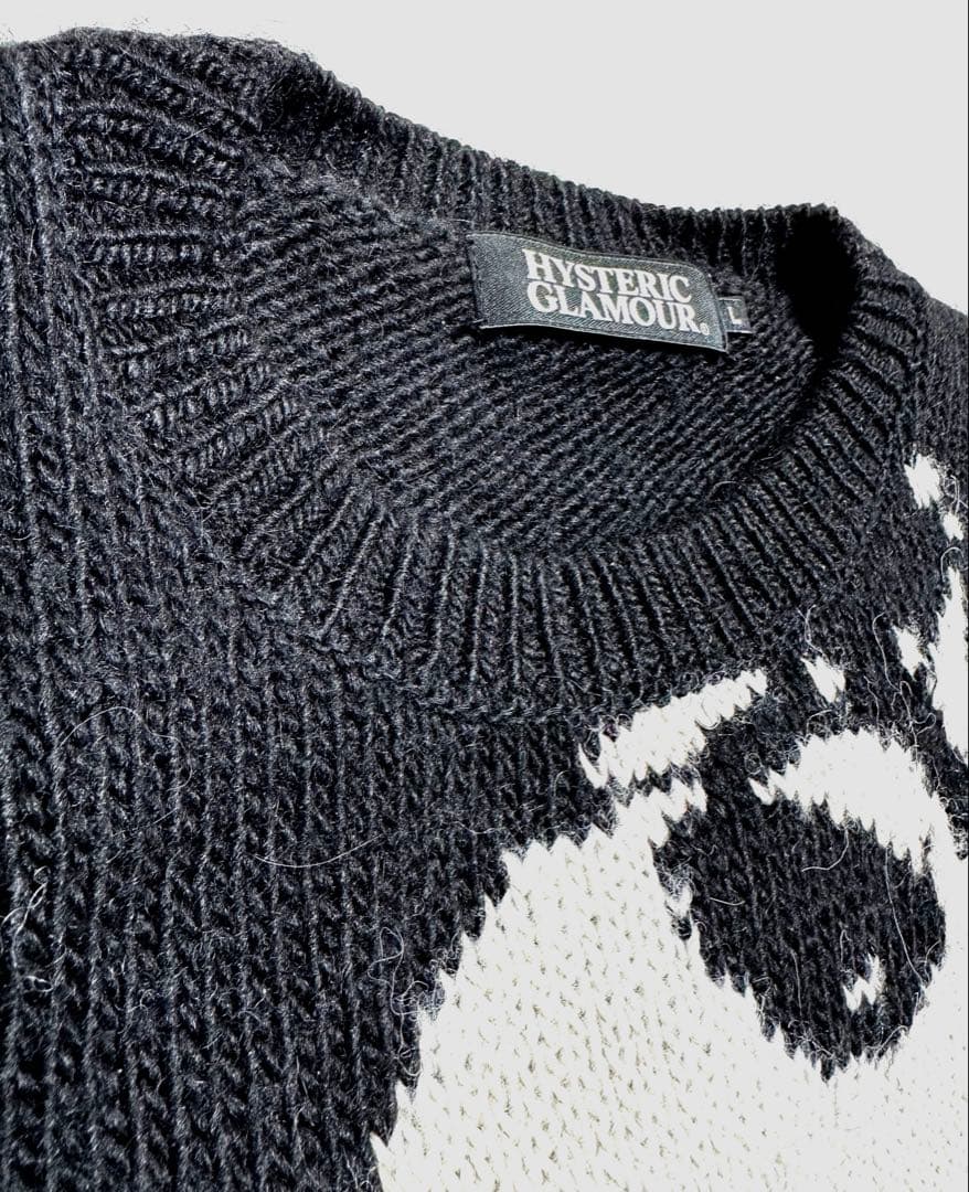 【極美品】HYSTERIC GLAMOURヒステリックグラマー ニット L 黒