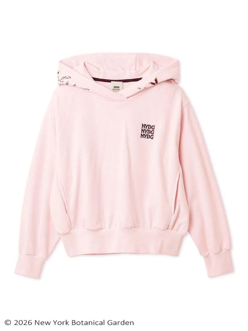 SNIDEL 新作 NYBG エンブロイダリーフーディー ピンク