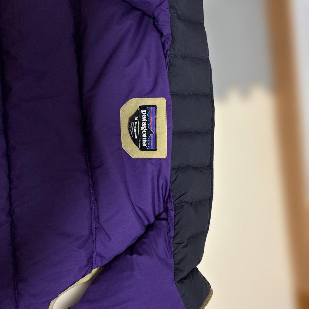 patagonia ダウンベスト M ネイビー/ベージュ