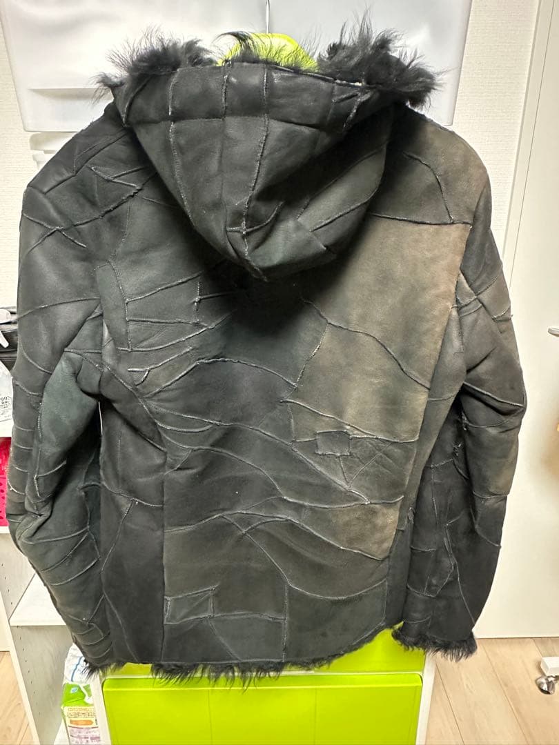 ムートンレザー ダッフルコート  FLASH