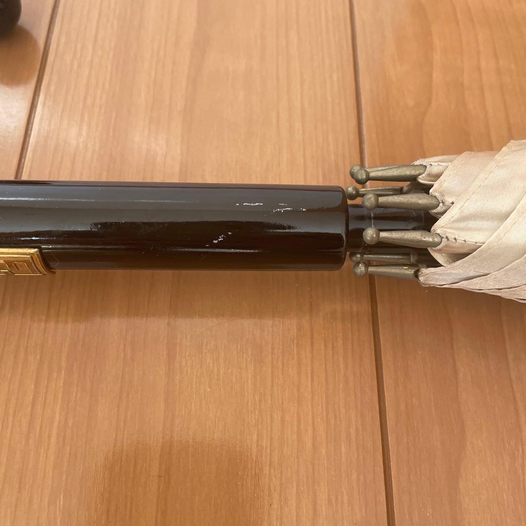 フェンディ 長傘 ズッカ柄 FF 雨傘 ボルドー　レッド 赤