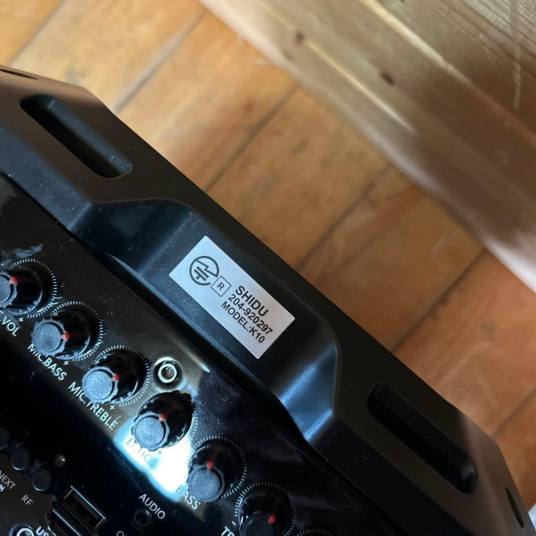 充電式 ワイヤレスマイク 付 ポータブル 80W スピーカー K11 SHIDU