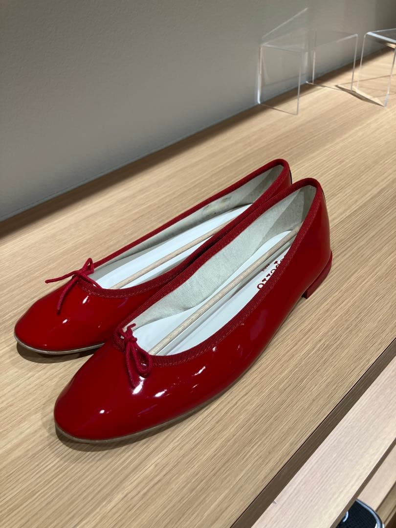 repetto レペット バレエシューズsize40 25cm 赤