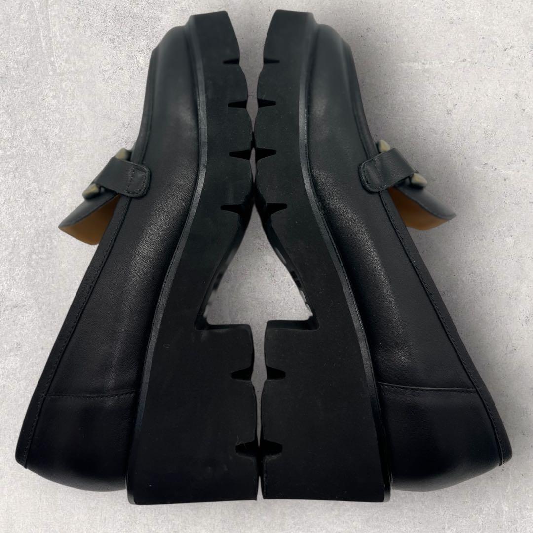 美品☆MACKINTOSH PHILOSOPHY ☆厚底ローファー☆ブラック☆