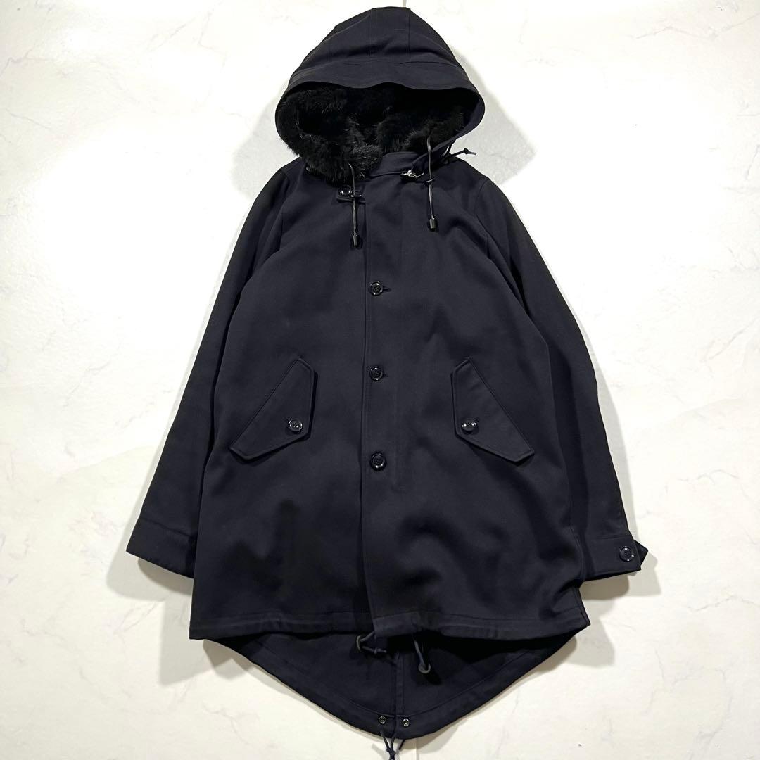 スタニングルアー ミンク 毛皮 ライナー モッズコート フィッシュテール 黒 M