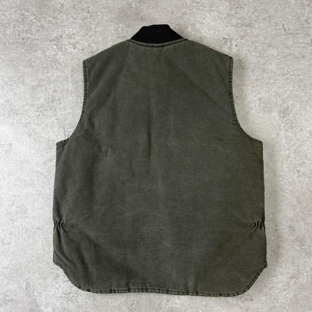 アルフ０８０６様 カーハート【L】 00s USA製 ダックベスト モスグリーン