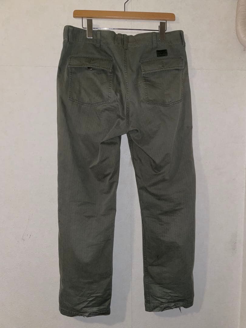 Supreme カーゴパンツ 32 オリーブグリーン　ヘリンボーン
