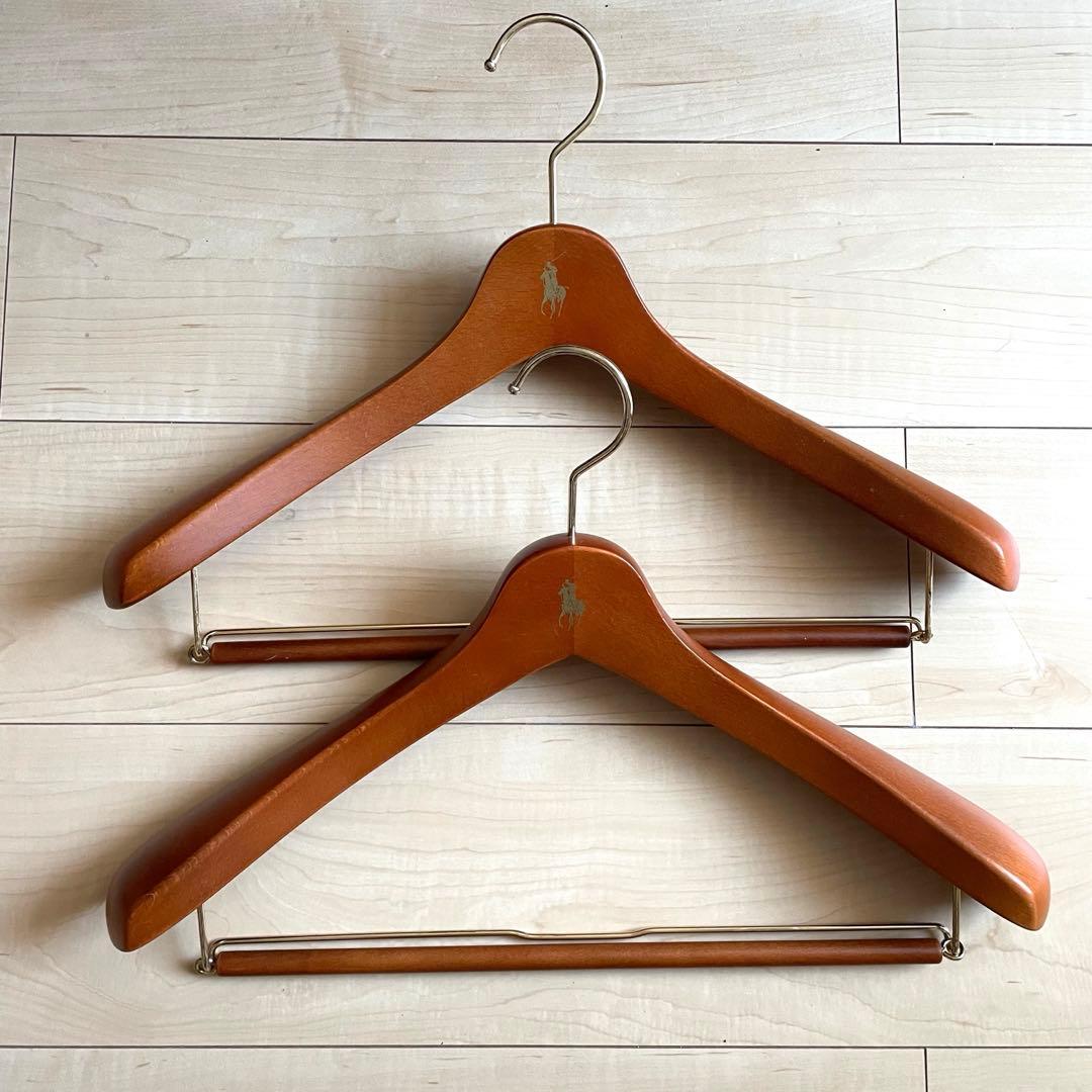【非売品】ポロラルフローレン　スーツ/ジャケット　木製ハンガー　2本セット