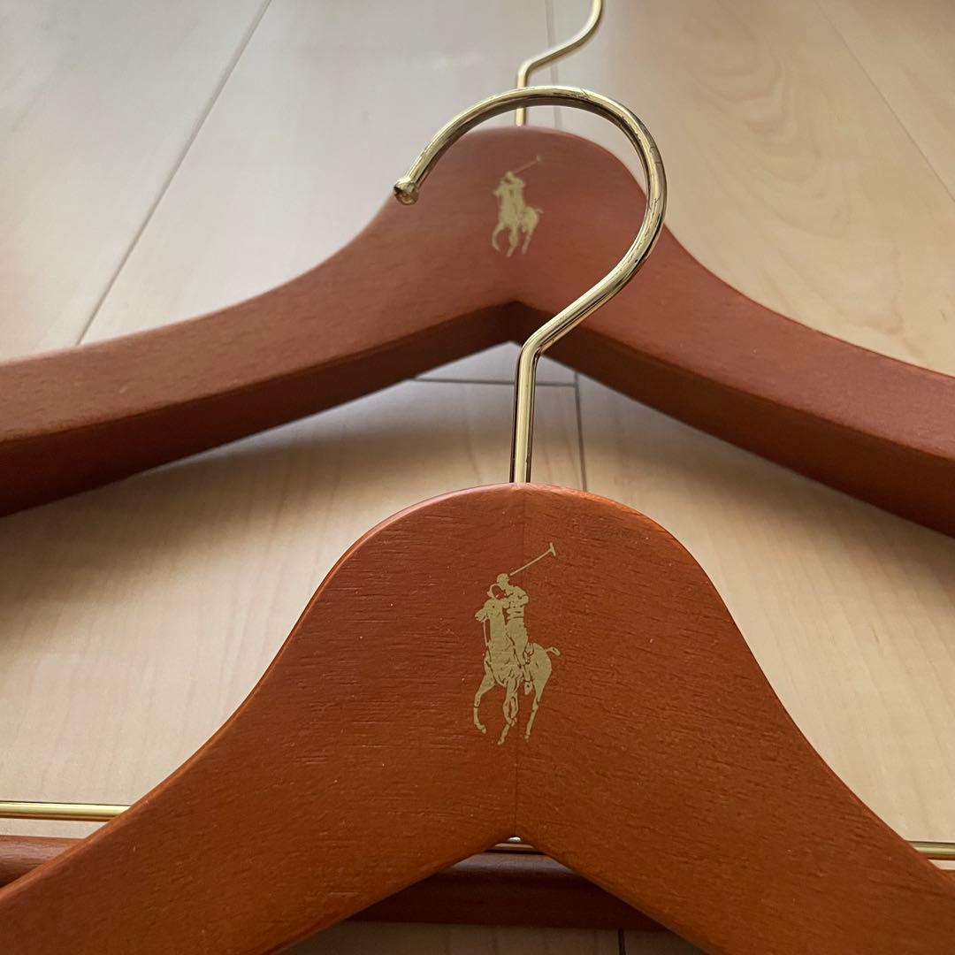 【非売品】ポロラルフローレン　スーツ/ジャケット　木製ハンガー　2本セット