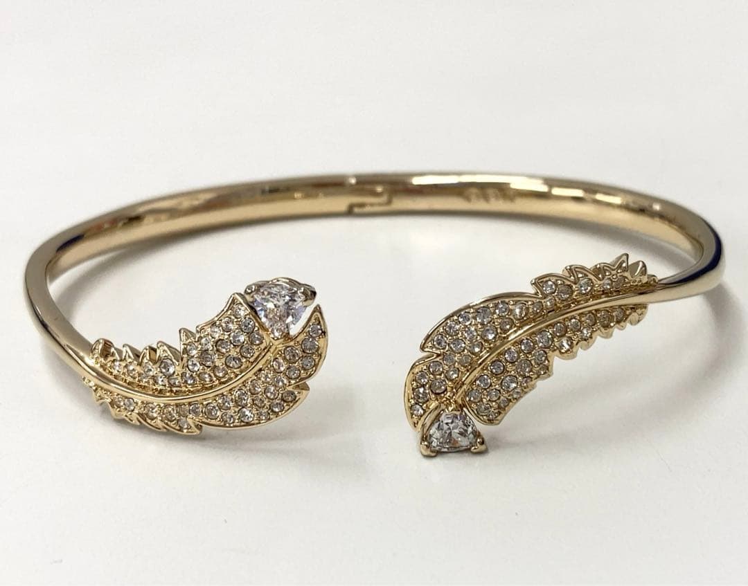 SWAROVSKI NICE羽根モチーフ　バングル
