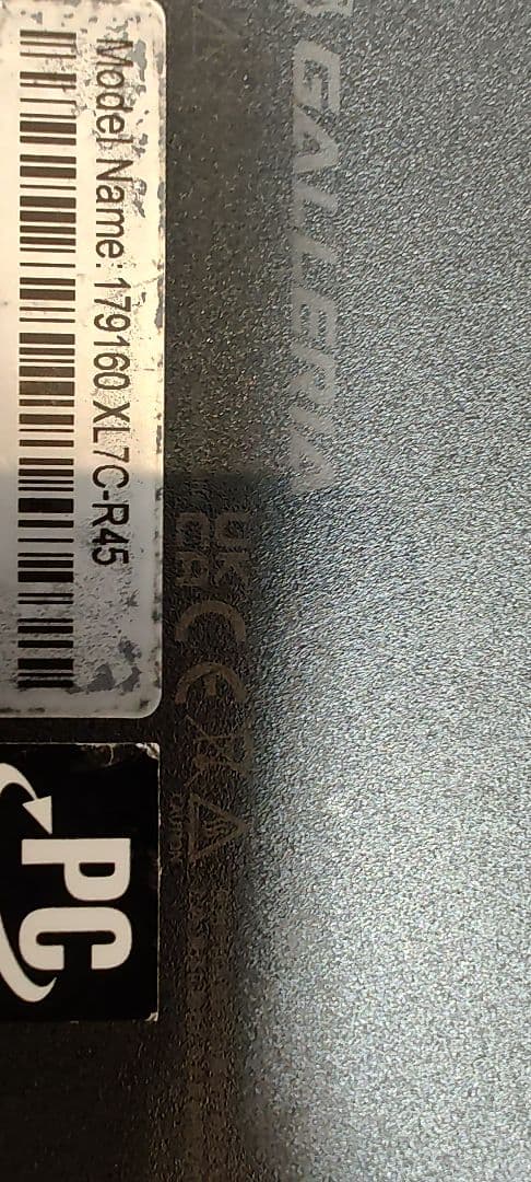 ゲーミングノート　galleria i7 13700h rtx4050 ジャンク