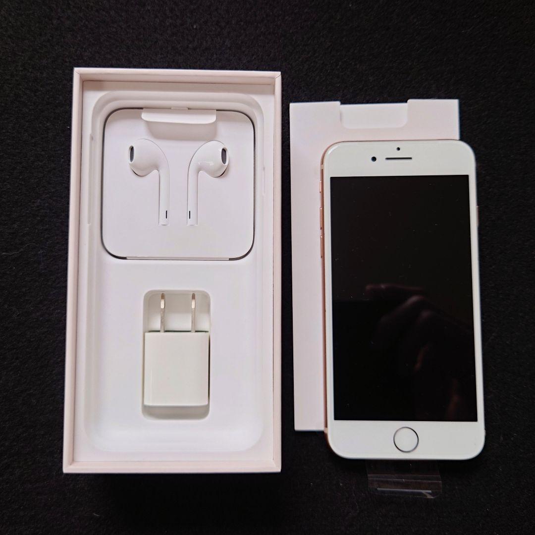 未使用 iPhone8 64GB ゴールド 社外品新品バッテリーSIMロック無し
