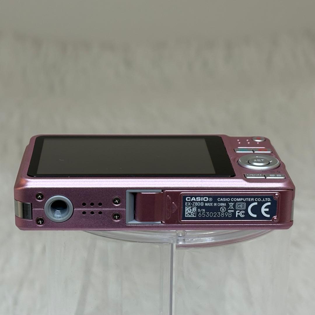 CASIO カメラ　エクシリム　EX-Z80 充電器　ピンク　コンデジ　動作品