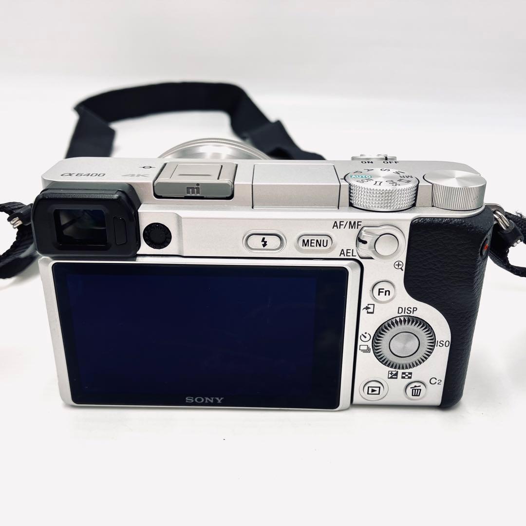 ぽ　SONY ILCE-6400 シルバー　望遠ダブルレンズキット