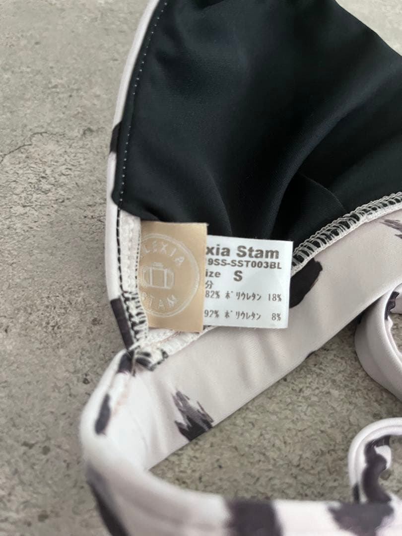 ALEXIA STAM レオパード柄 ビキニトップ S