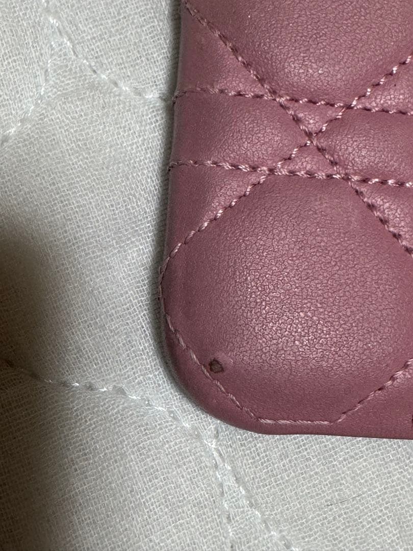 正規Christian Dior ピンク　ラムスキンiPhoneケース