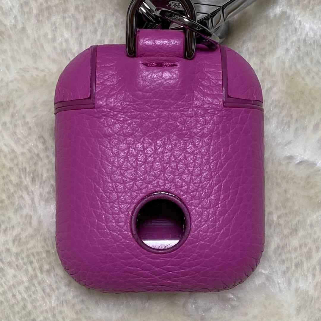 新品保管品✨CDディオールAirPodsケース　ピンクレザー　ロゴ　箱&袋付き