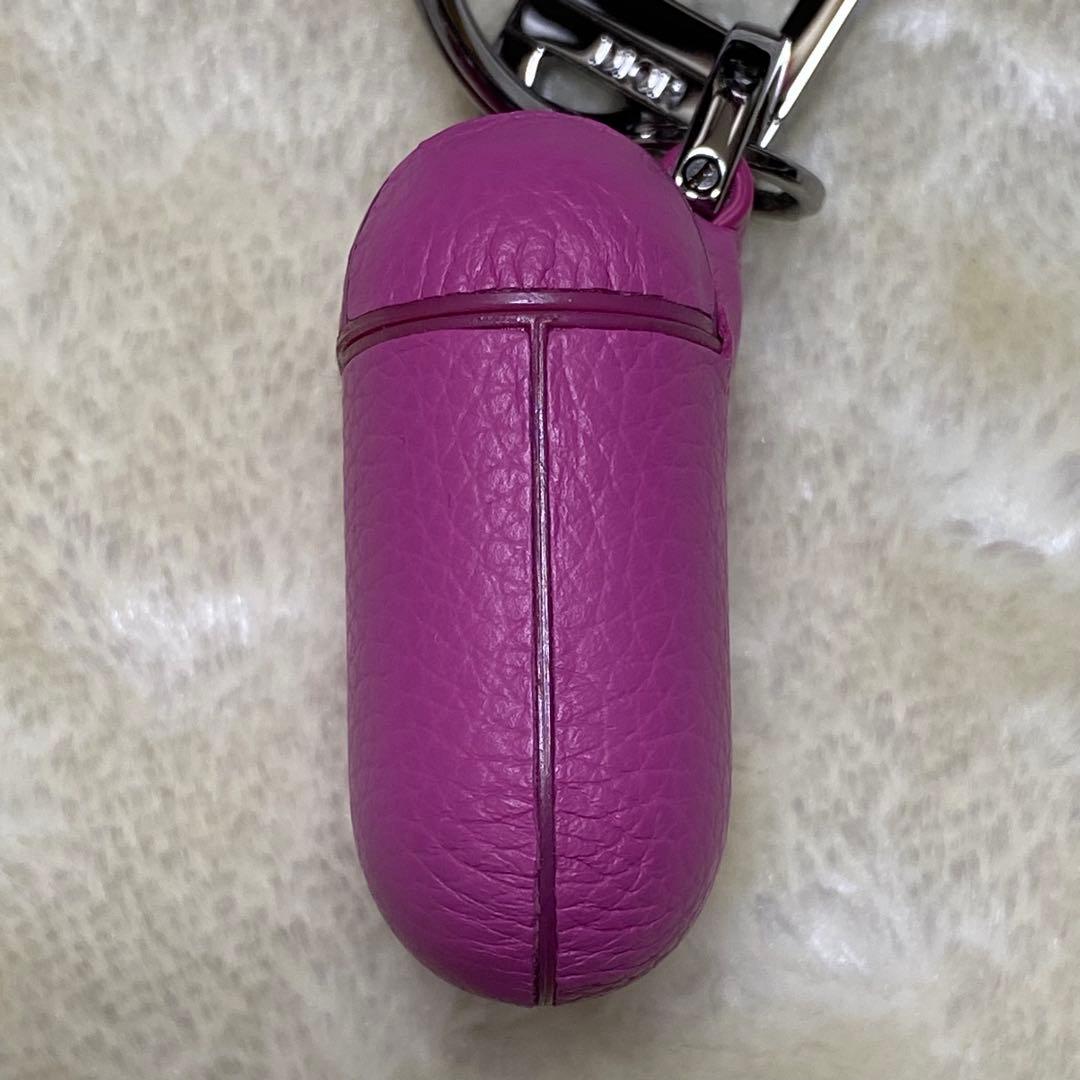 新品保管品✨CDディオールAirPodsケース　ピンクレザー　ロゴ　箱&袋付き