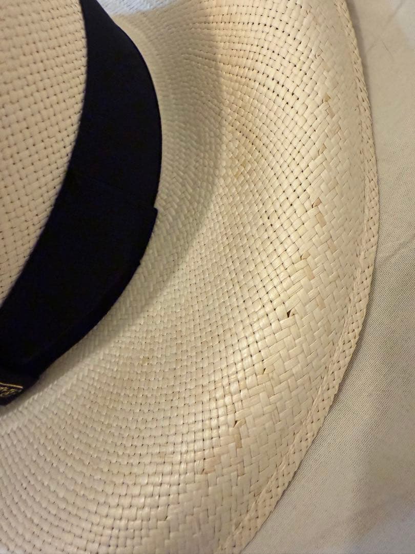 新品「Borsalino」のパナマハット　レディース箱付き