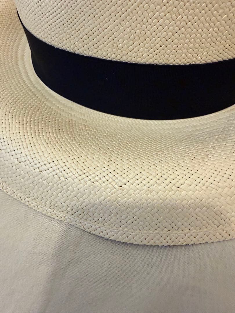 新品「Borsalino」のパナマハット　レディース箱付き