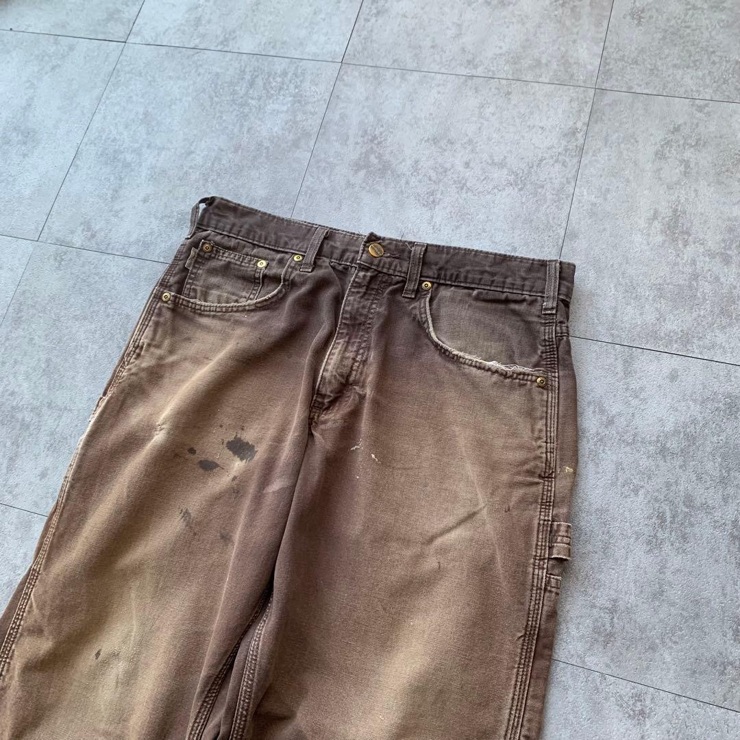 【雰囲気抜群】Carhartt ペインターパンツ フェード USA ダブルニー