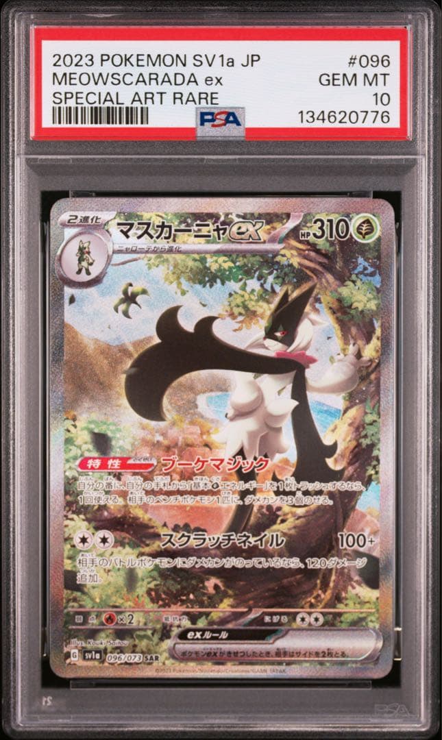 【PSA10連番】ポケモンカード ニャオハ、ニャローテ、マスカーニャ 進化セット