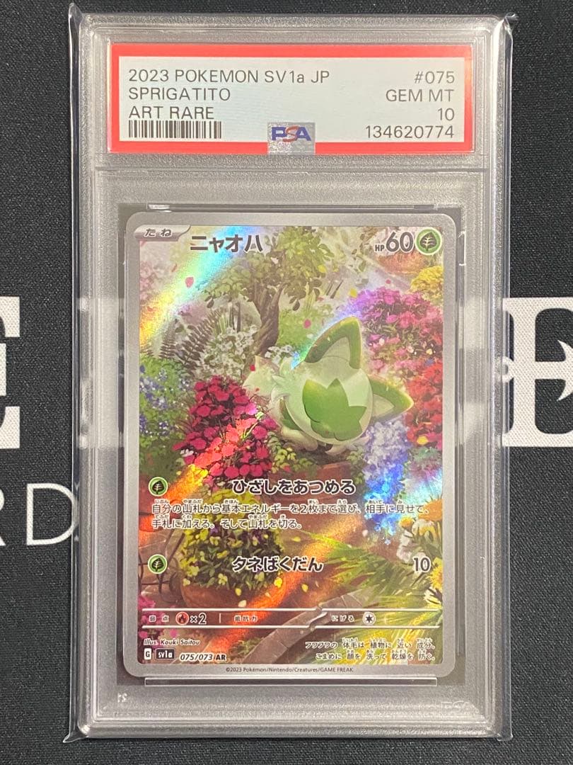 【PSA10連番】ポケモンカード ニャオハ、ニャローテ、マスカーニャ 進化セット