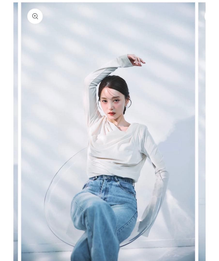 新品　ポローラ　グロッシーベロアトップス