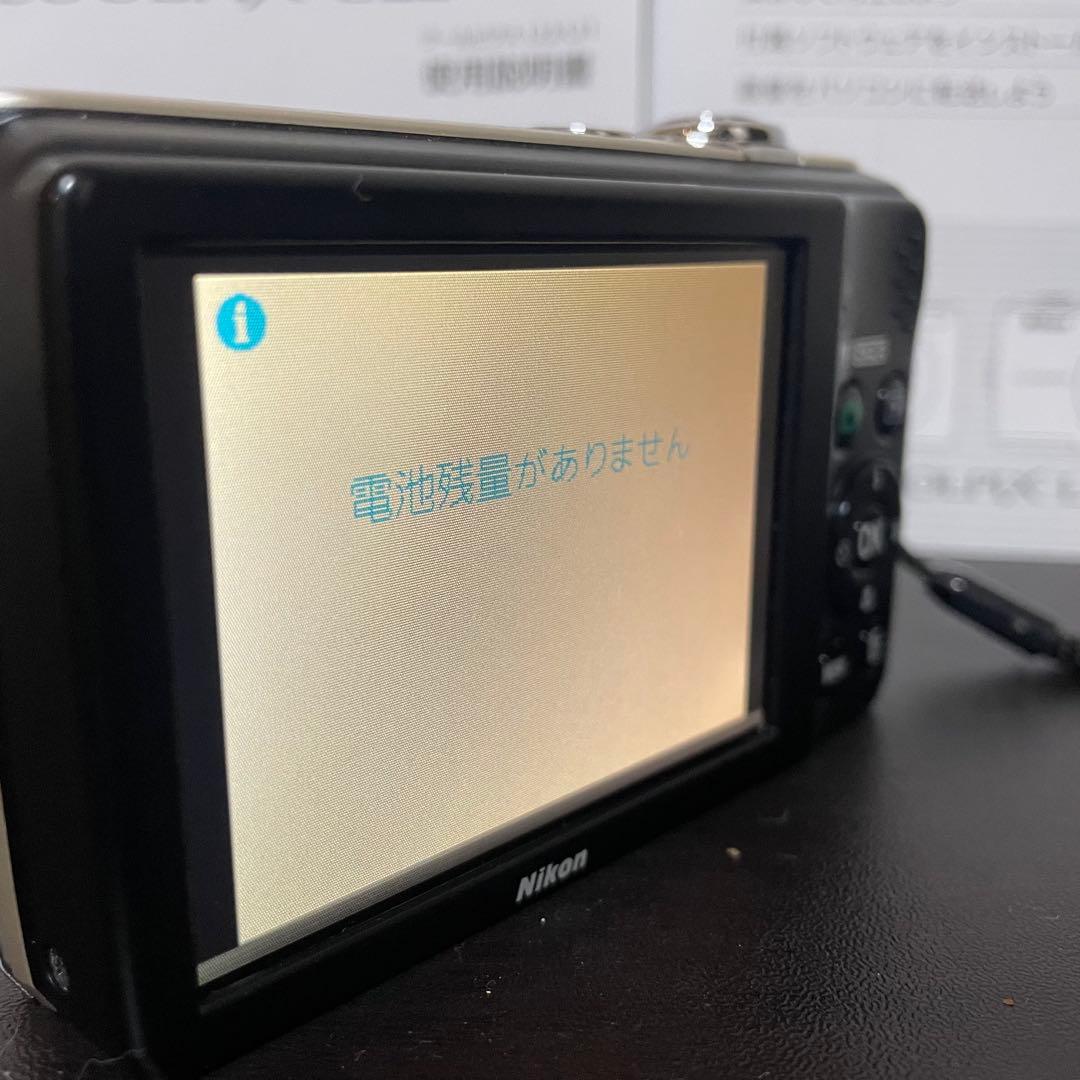 【美品・動作確認済】ニコン COOLPIX L22 取説ガイド付き　単3電池仕様