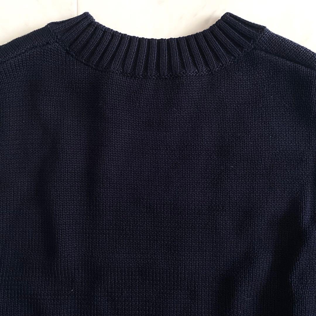 極美品 ナゴンスタンス nagonstans コットンニットカレッジベスト M