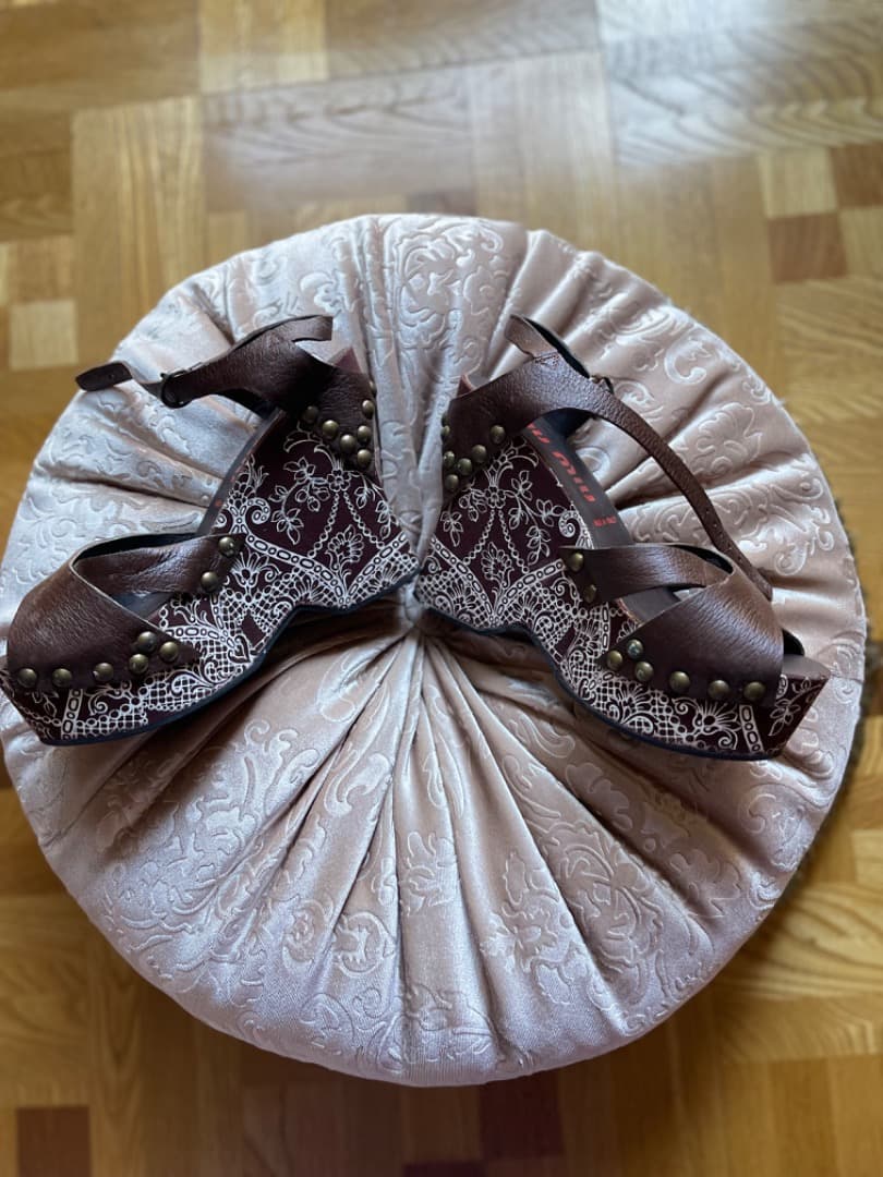 ミュウミュウ　ウェッジサンダル