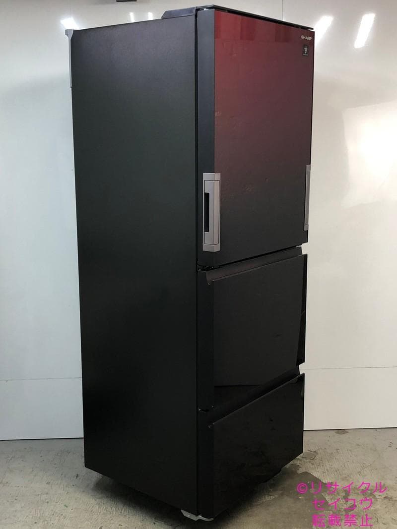 【中古】シャープ冷蔵庫 350L 2020年式2511131954