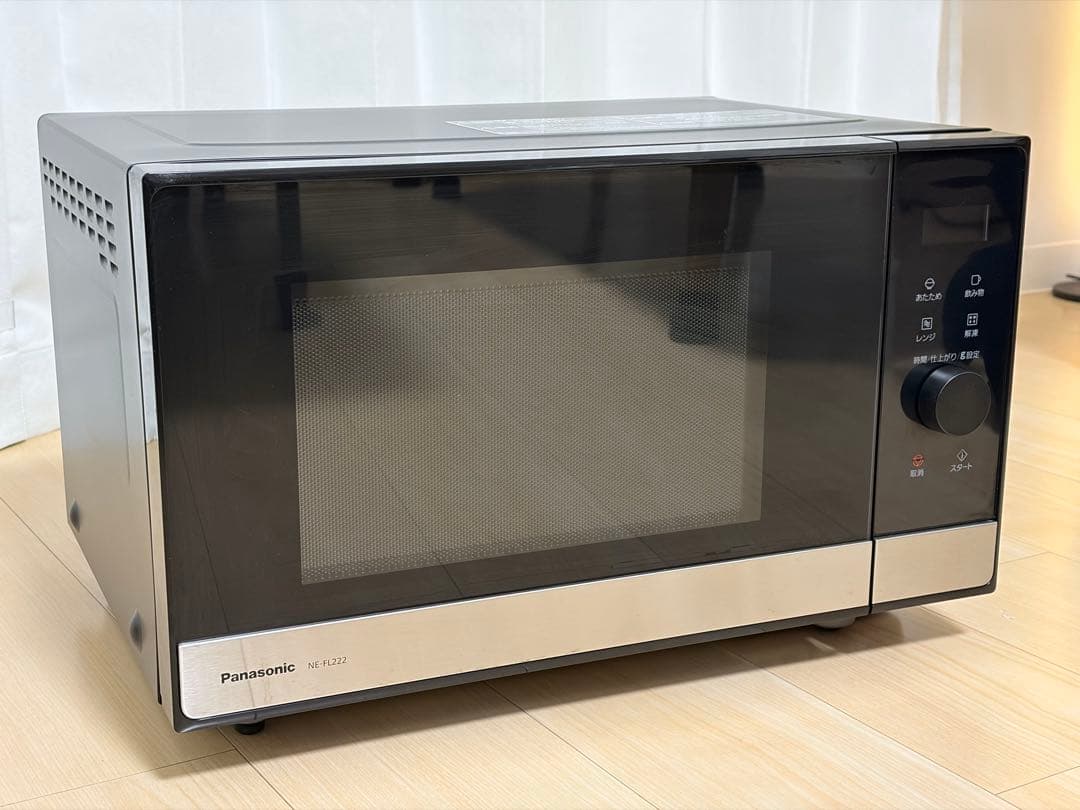 Panasonic 電子レンジ NE-FL222-Kブラック 2024年製