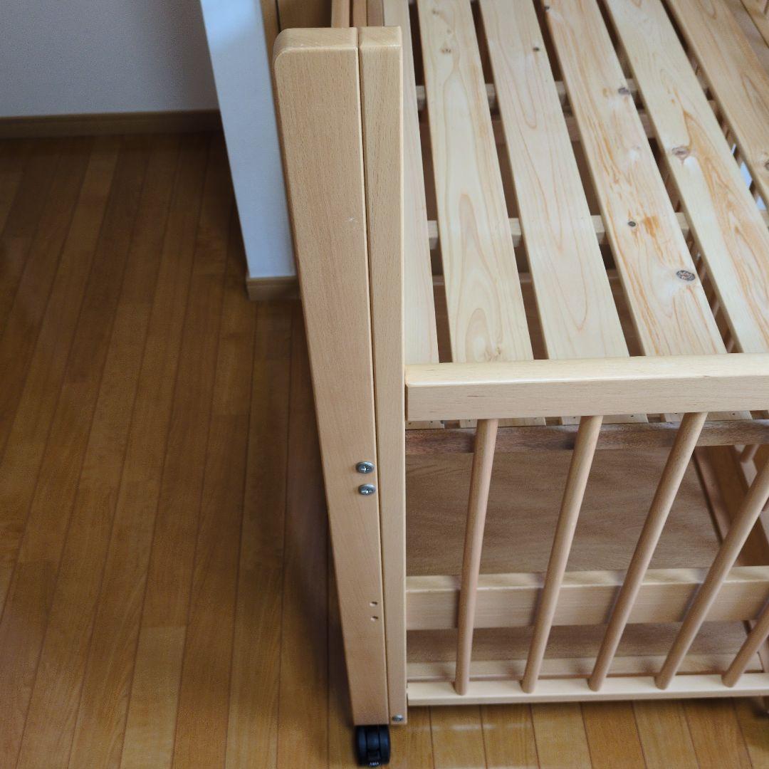 ベビーベッド サワベビー ハイタイプ　トリプルスライド 国産