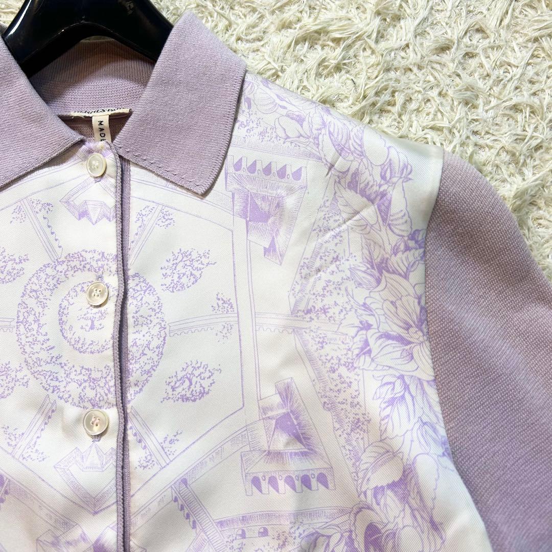 【超希少✨️HERMES✨️スカーフニットポロシャツ】 ヴィンテージ イタリア