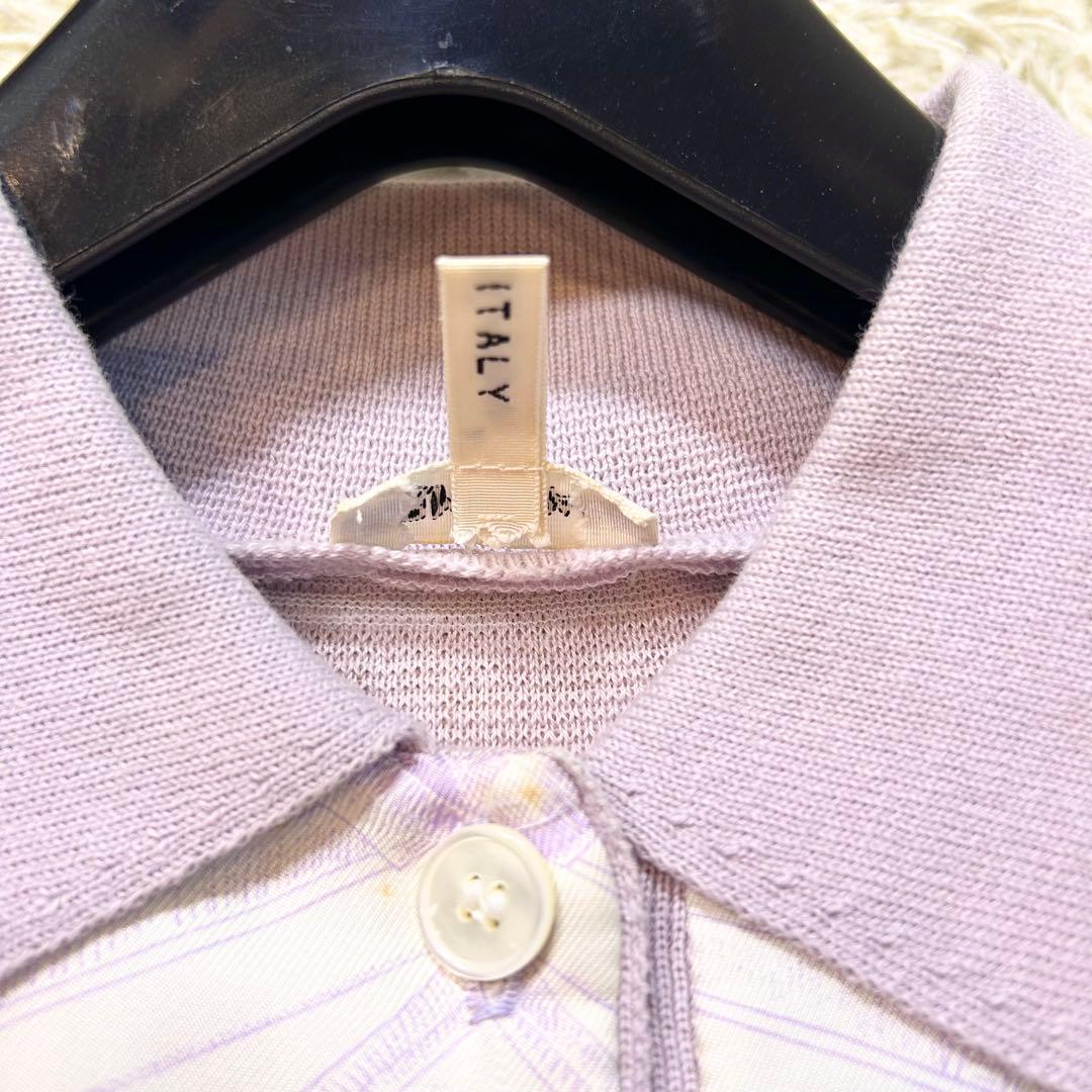 【超希少✨️HERMES✨️スカーフニットポロシャツ】 ヴィンテージ イタリア