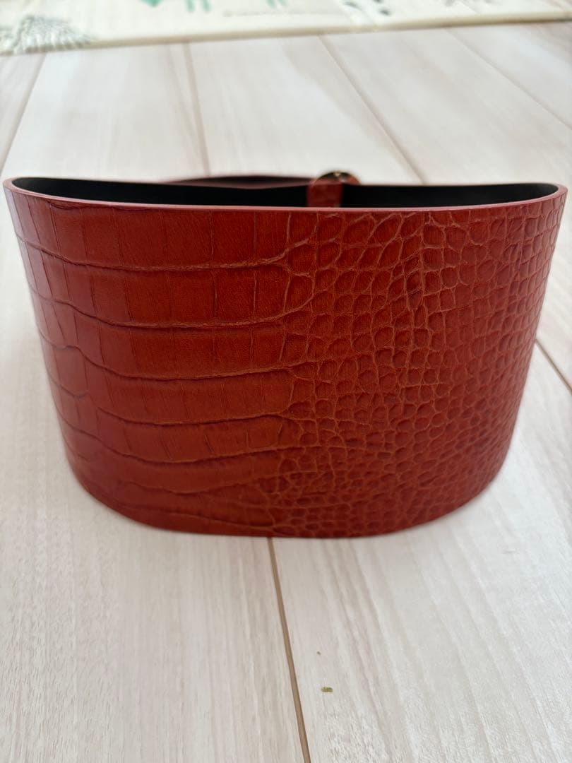 mame kurogouchi レザーベルト17AW コルセットベルト