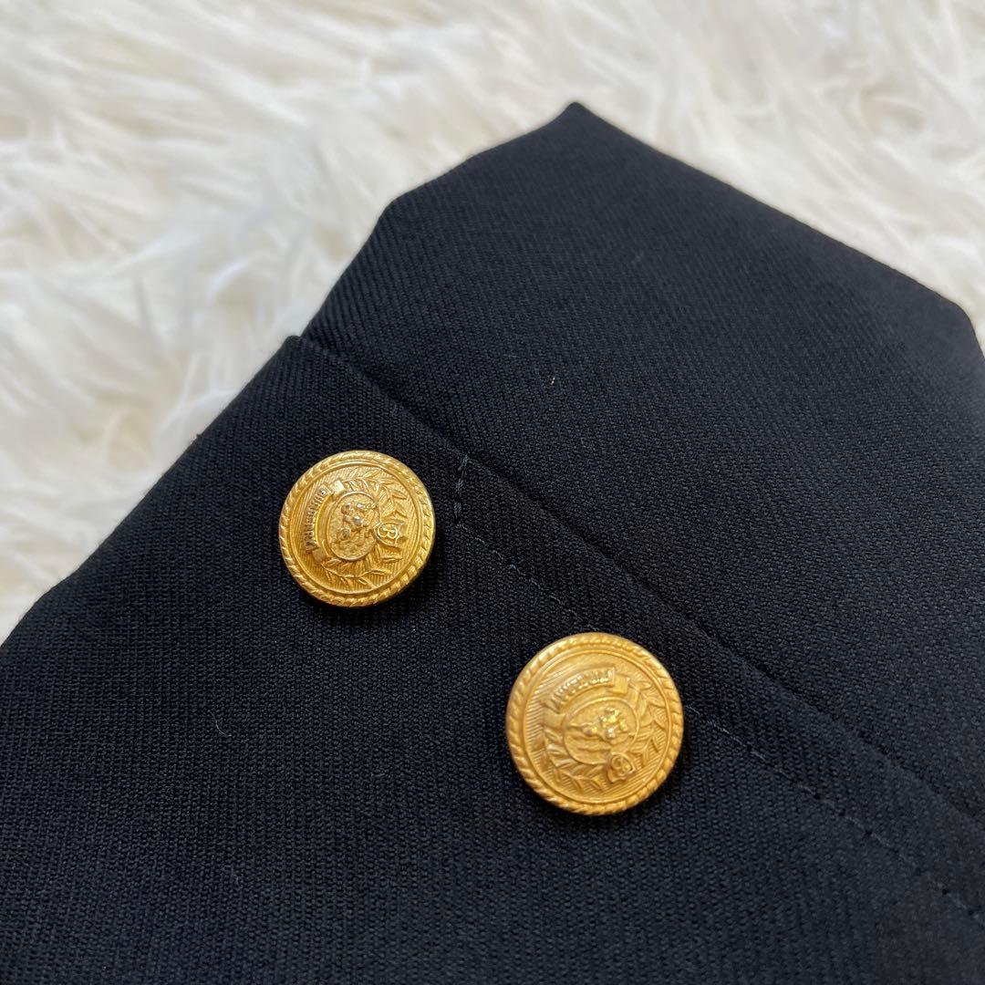 BURBERRY LONDON バーバリーロンドン エンブレム 紺ブレ 160A