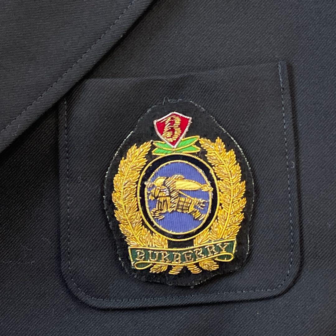 BURBERRY LONDON バーバリーロンドン エンブレム 紺ブレ 160A