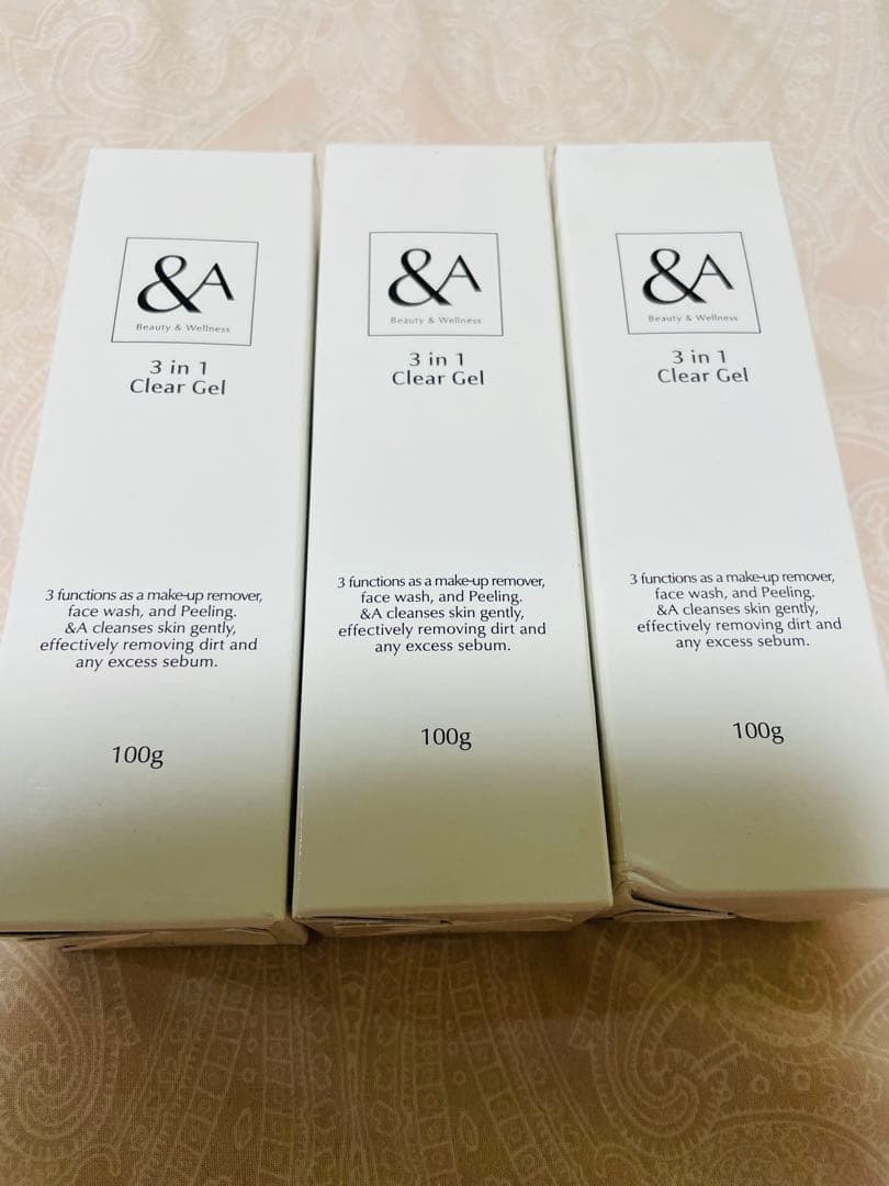 アンドエー 3 in 1 Clear Gel 100g 3本セット