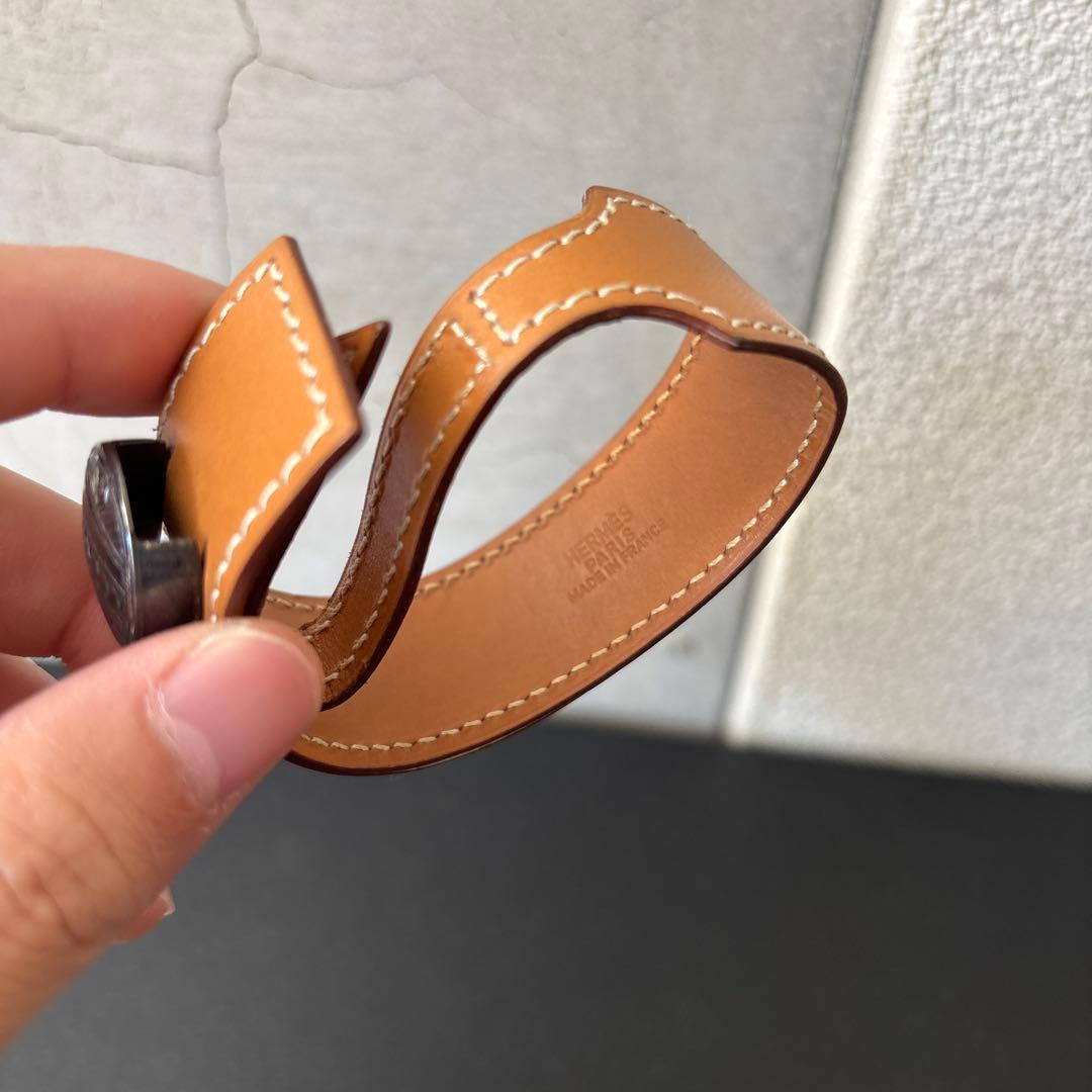 エルメス　レザー バングル 2点セット