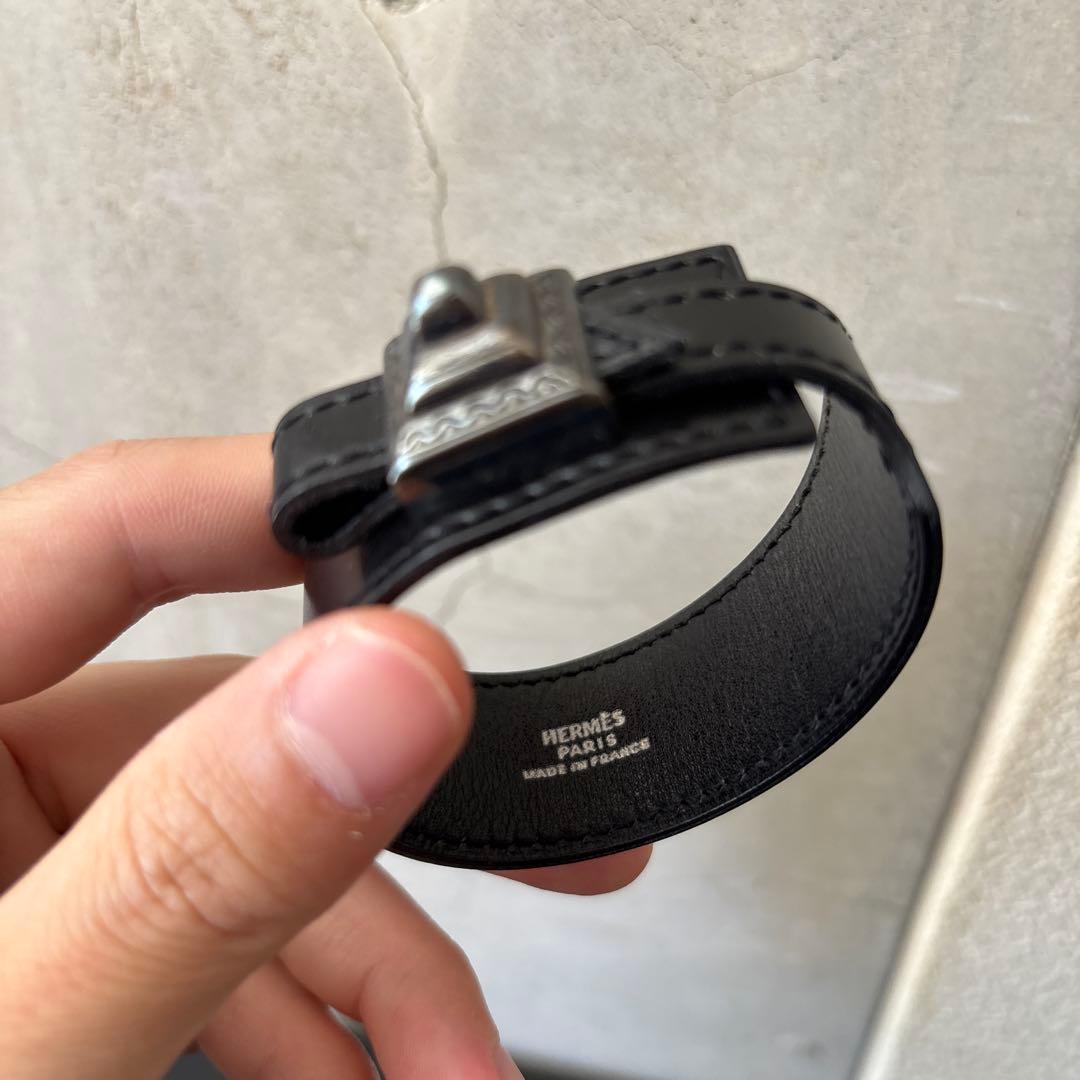 エルメス　レザー バングル 2点セット