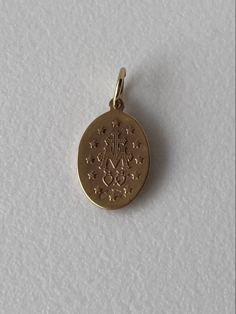 agete アガット K10 メダイ　チャーム マリア