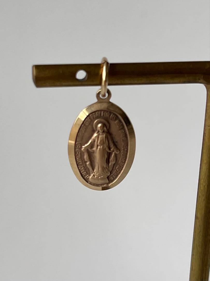 agete アガット K10 メダイ　チャーム マリア