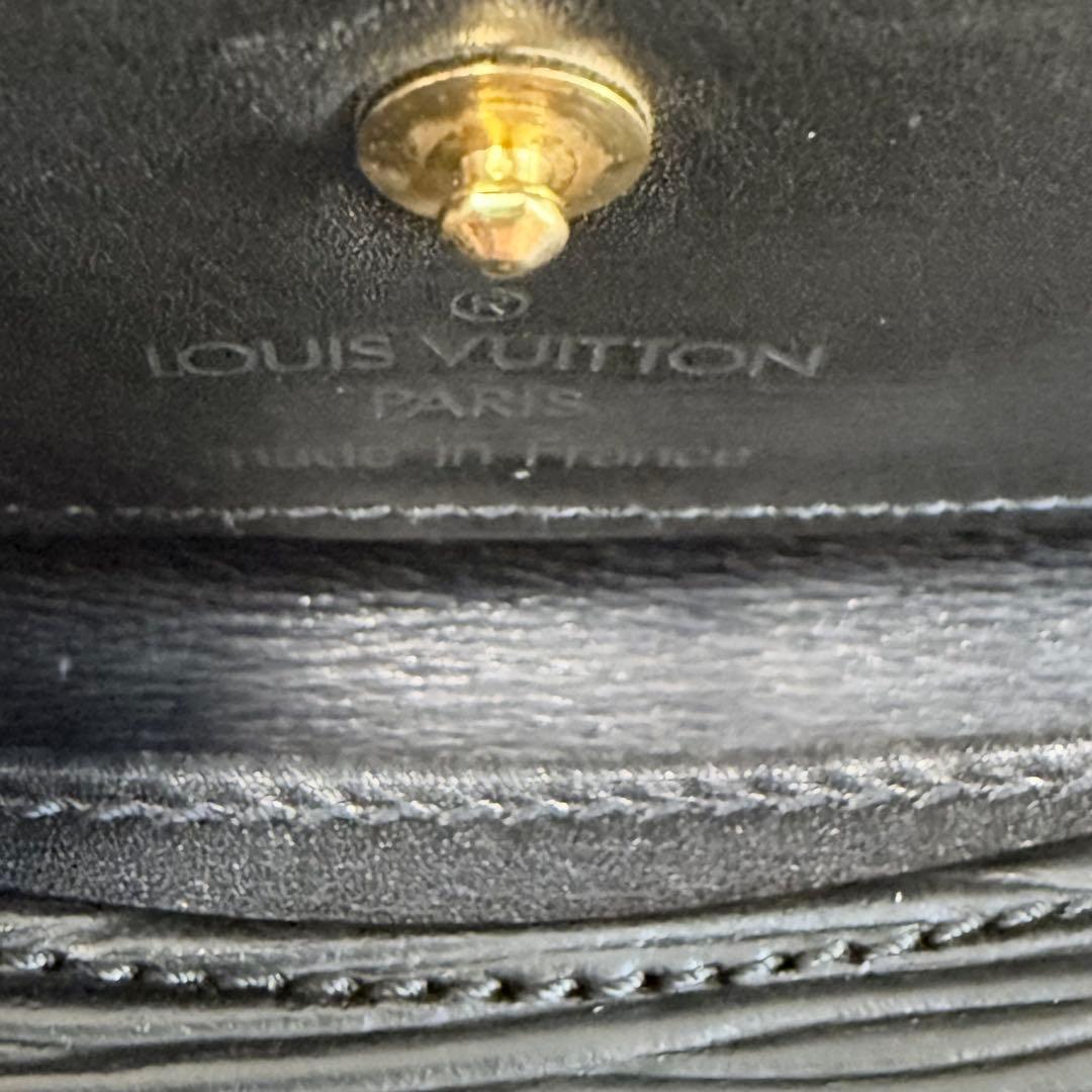 【美品】ルイヴィトン ポルトモネ エピ ノワール M63412　ケース
