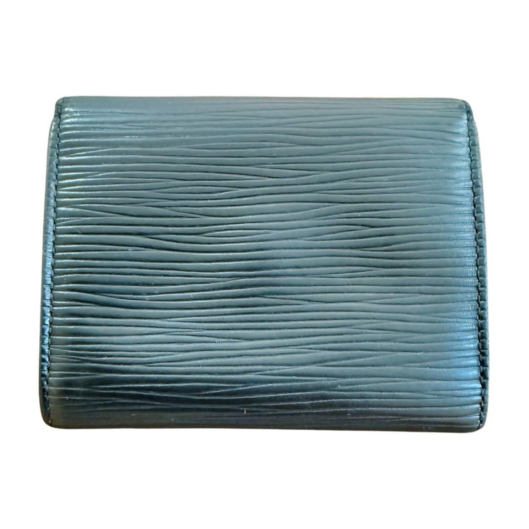 【美品】ルイヴィトン ポルトモネ エピ ノワール M63412　ケース