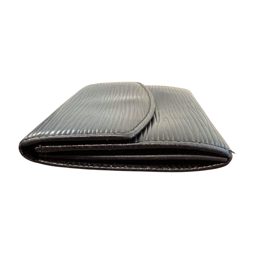 【美品】ルイヴィトン ポルトモネ エピ ノワール M63412　ケース