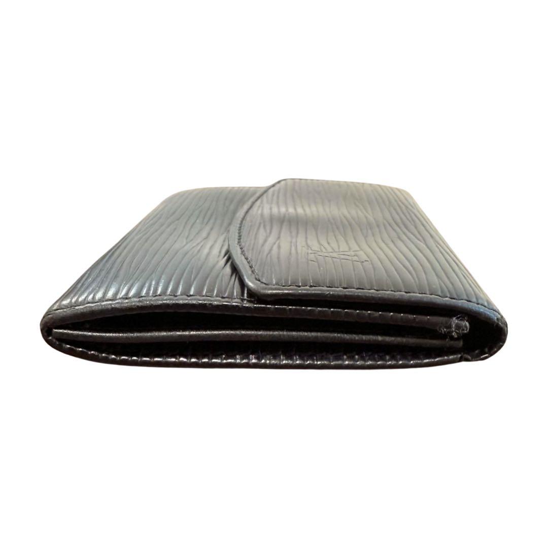 【美品】ルイヴィトン ポルトモネ エピ ノワール M63412　ケース