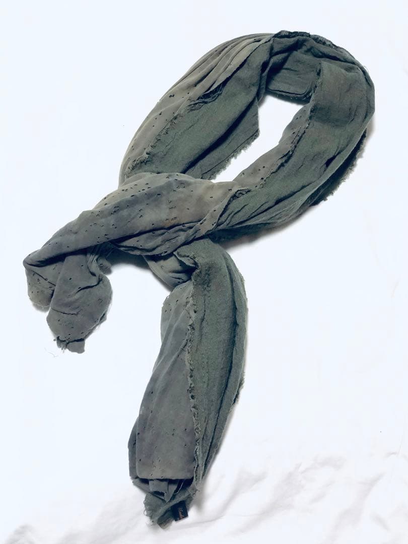 アンダーカバーISM for Rebels ダメージストール カーキ系 旧タグ